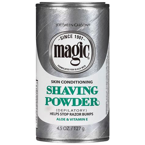 Sensitive skin magic shaving powder
